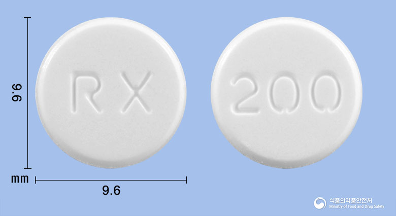 한미리렉스정200밀리그램(클로르족사존)